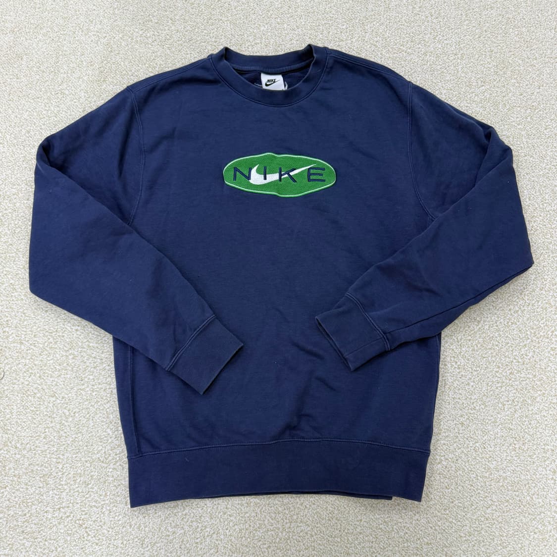 [M] 나이키 미들로고 네이비 맨투맨 1229T2 상품이미지1