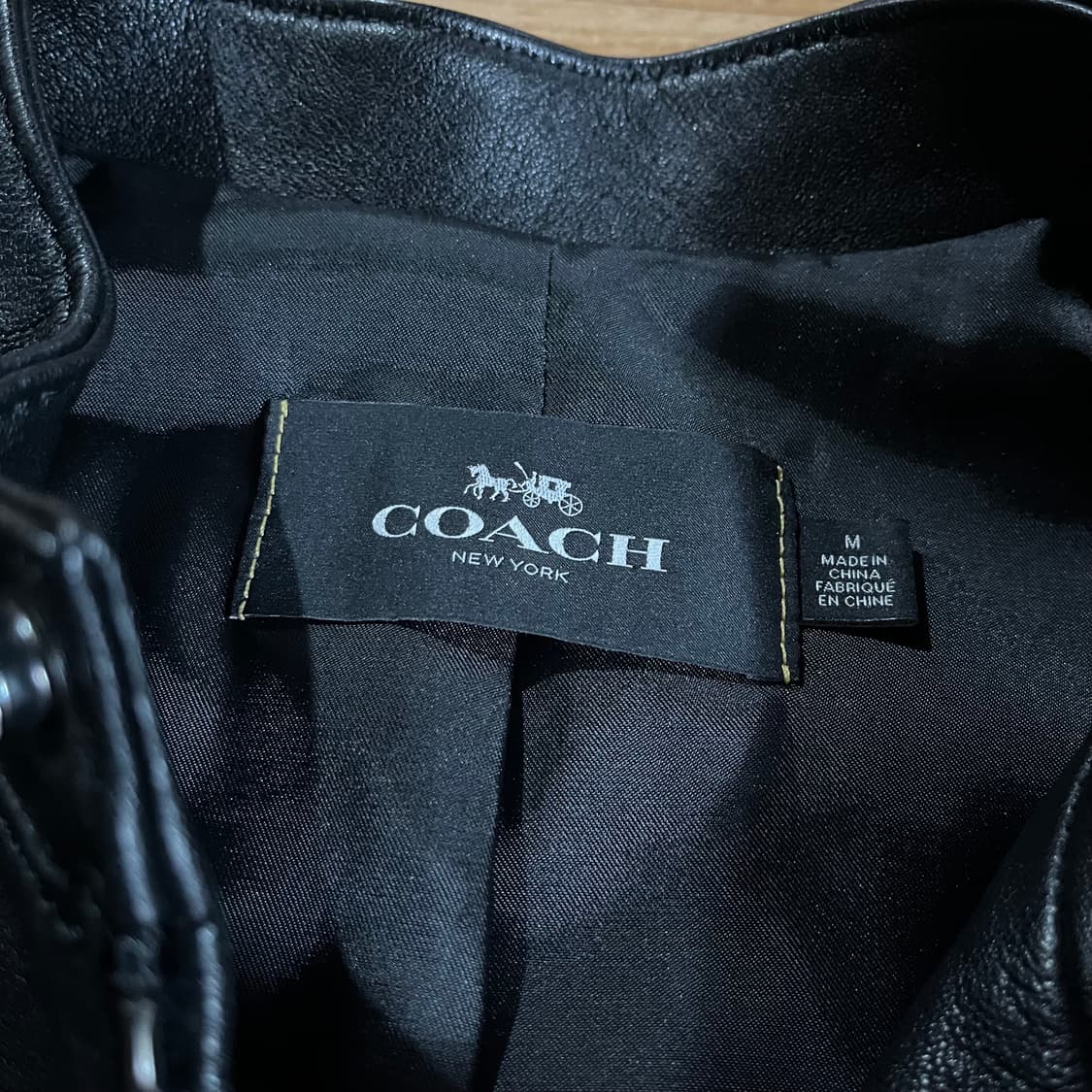 [97] 코치 레이서 블루종 가죽자켓 상품이미지4