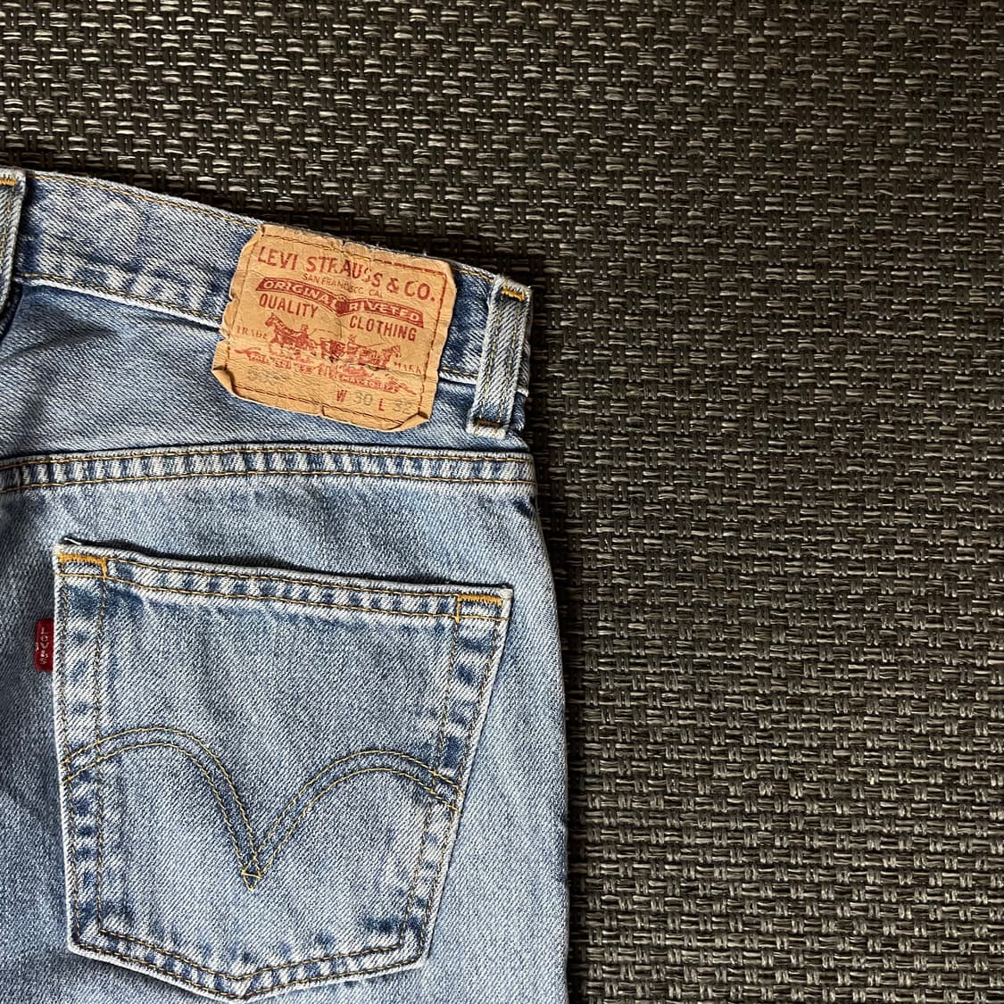 (30) 리바이스 505 30X32 레귤러핏 연청 데님 팬츠 상품이미지8