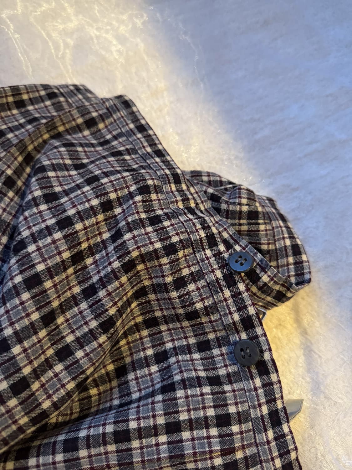 Tartan Buttoned Wrap Skirt 0138 상품이미지6