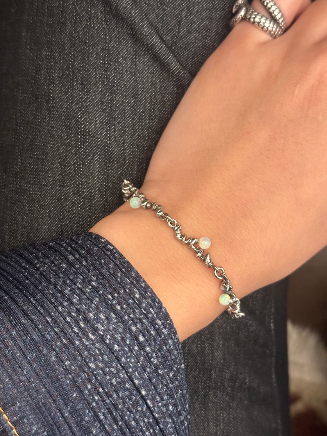 Ethereal Twist Opal 925Silver Bracelet 상품이미지7