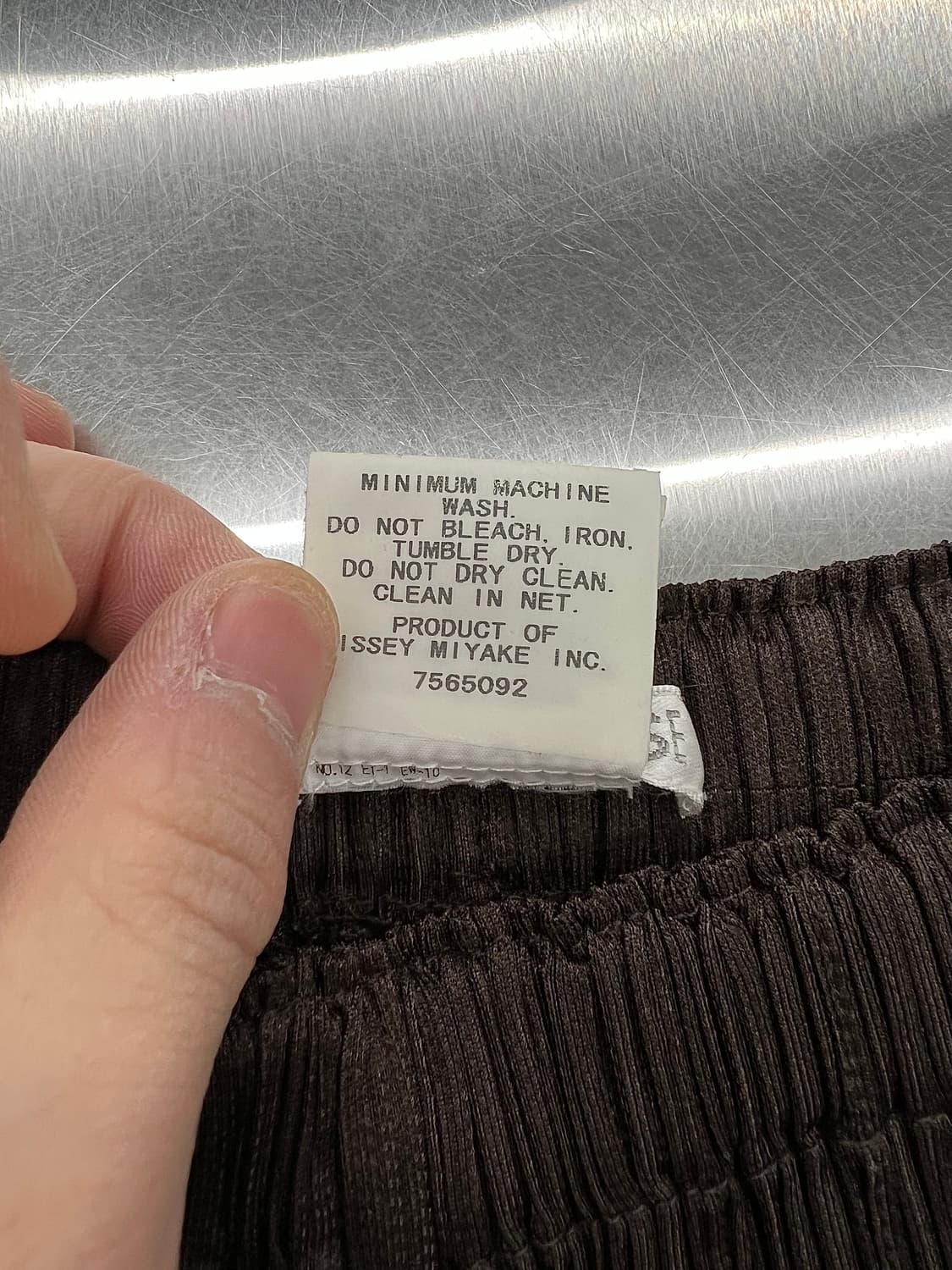 플리츠 플리즈 브라운 레그 스트레이트 플리츠 팬츠 상품이미지8