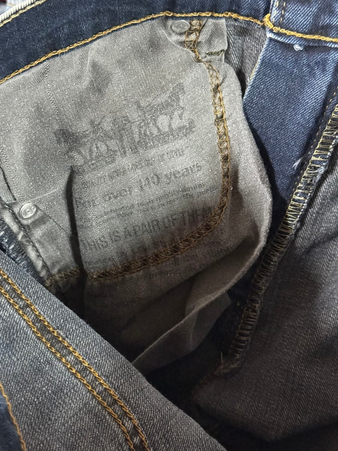 리바이스 513 슬림 스트레이트 데님 팬츠 W30 워싱 청바지 상품이미지7