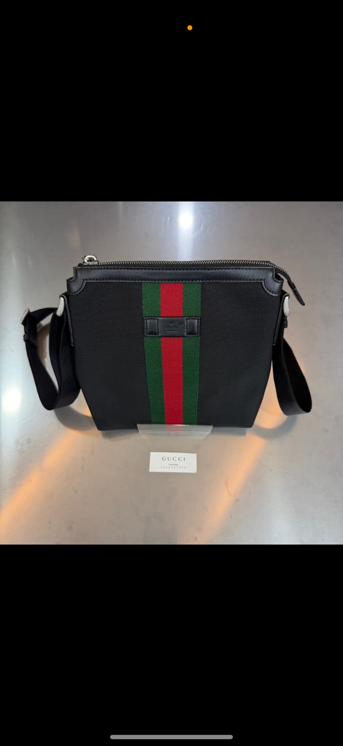 [리오브전포점] 구찌 웹 삼선 테크노 캔버스 숄더 크로스백 상품이미지1