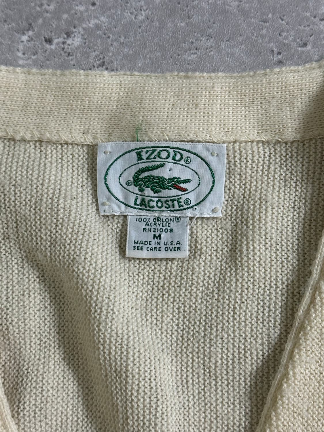 70s-80s 오리지널 USA 아카이브 아이보리 가디건 상품이미지4