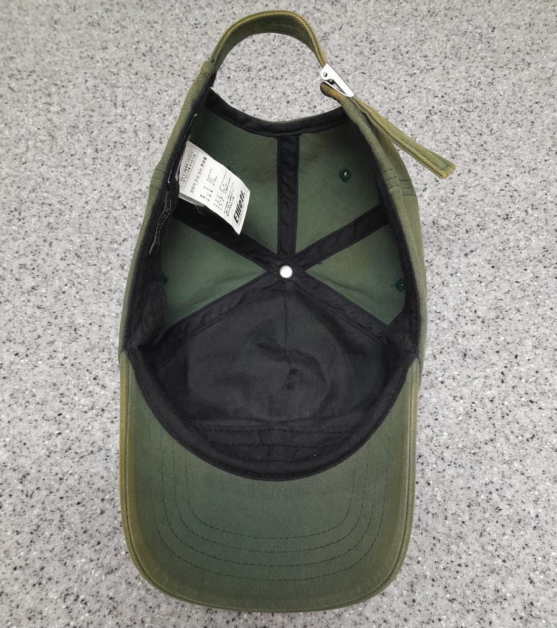 💥엘리오티 x 게스 빈티지워싱 볼캡 (카키)
 상품이미지6