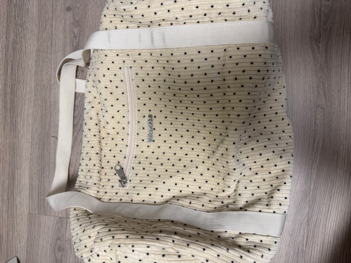 wsc아카이브 도트 배럴백 크림  상품이미지1