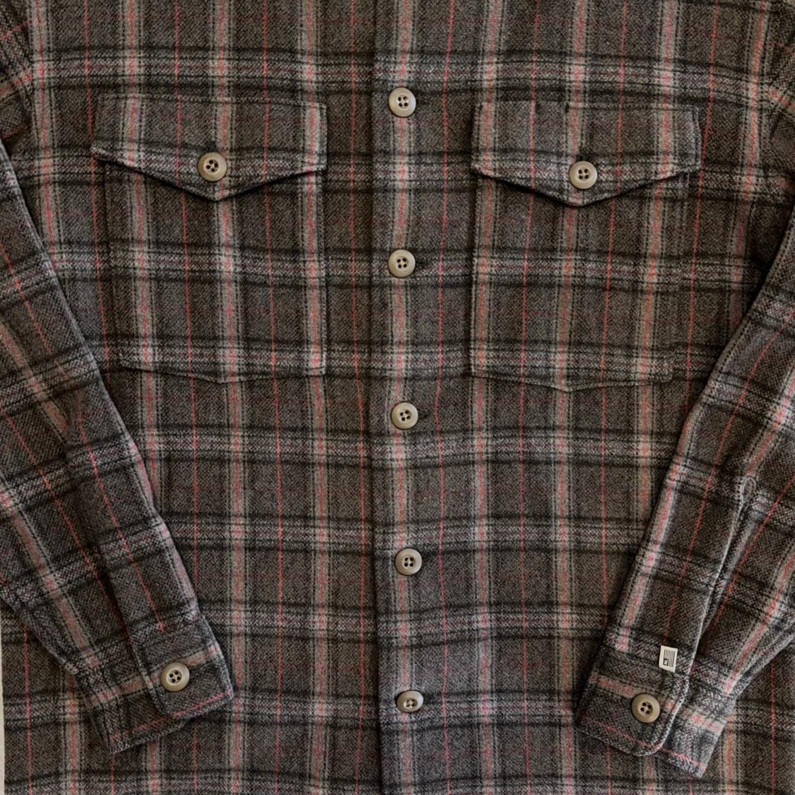 폴로 진스 울 캐시미어 체크 셔츠 자켓 상품이미지3