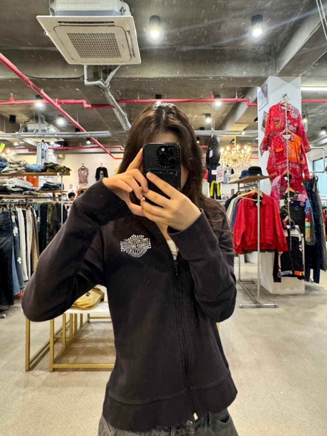 할리 데이비슨 자수 후드집업 상품이미지3