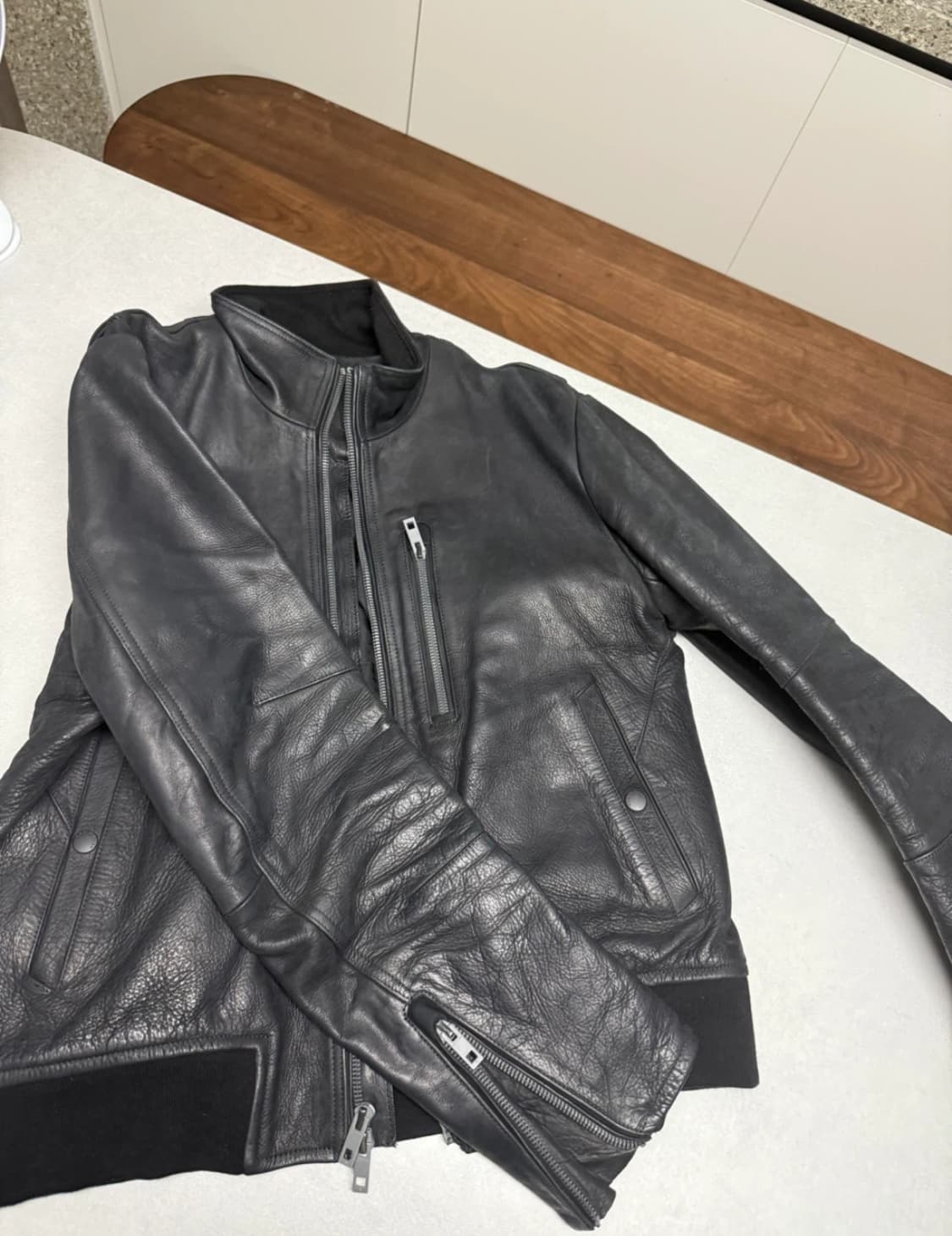 랙앤본 가죽 자켓 상품이미지1