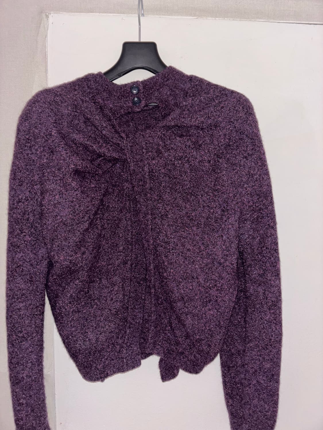 namacheko_knotted crewneck sweater 상품이미지1