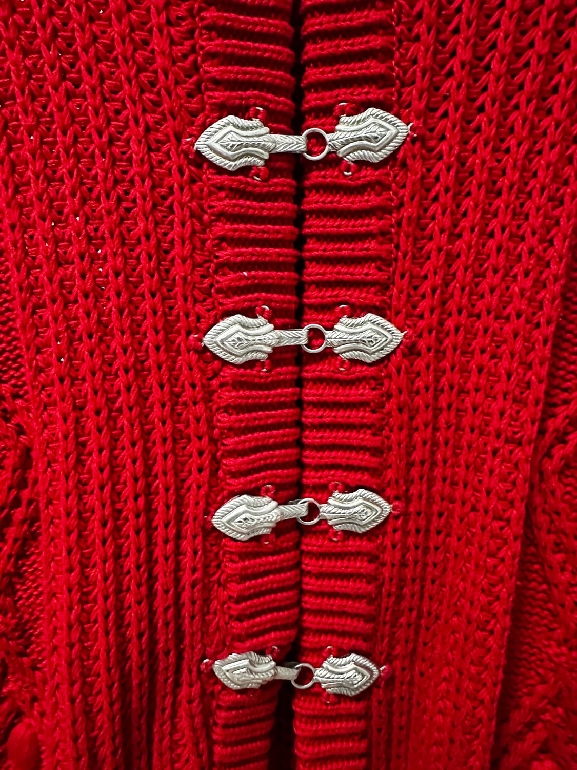 여자 웨스턴 레드 가디건 (토가 리메이크) 상품이미지3