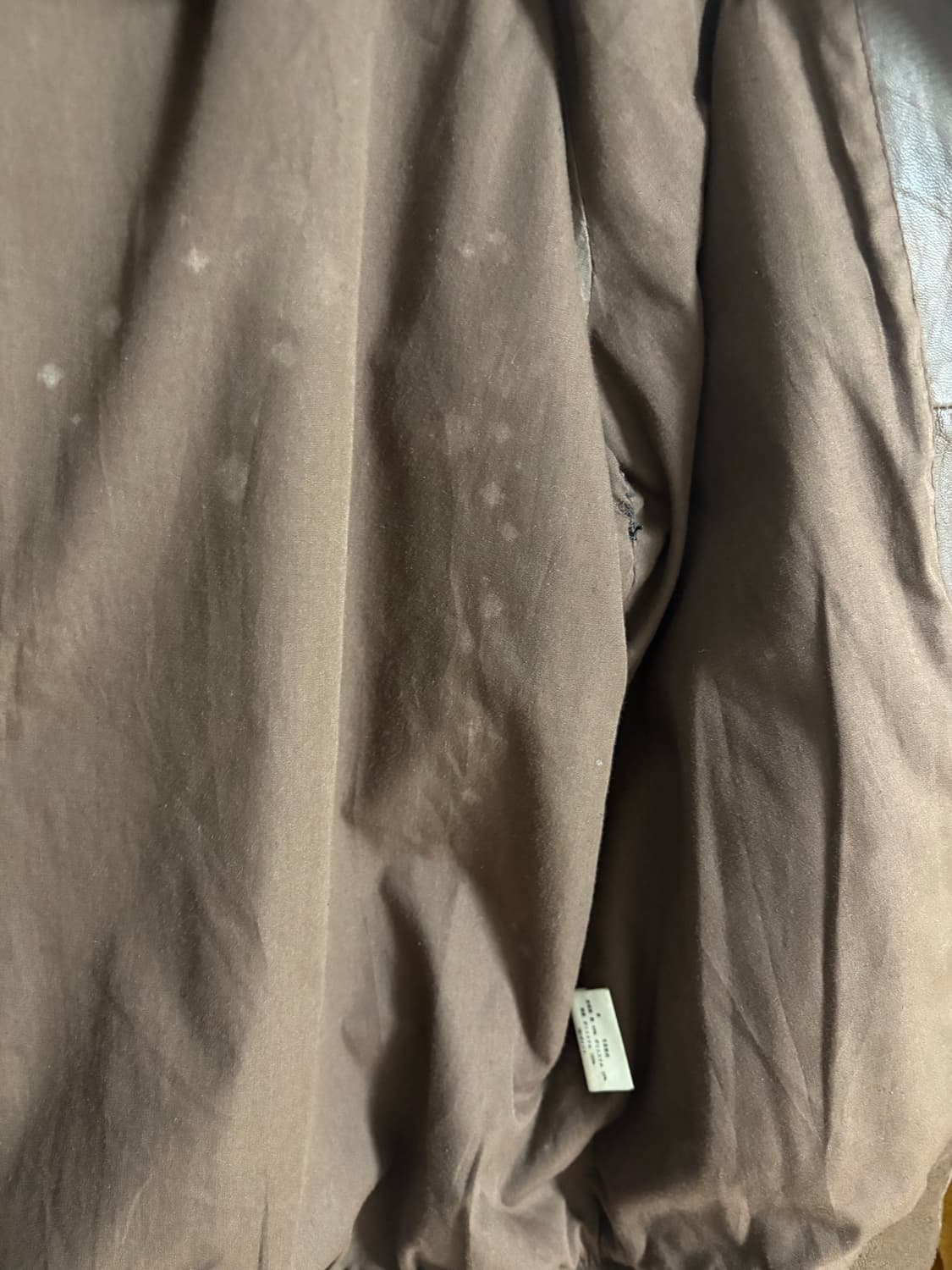 vintage leather high neck jacket brown 상품이미지5