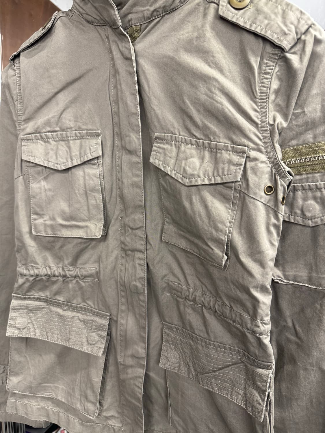 빈티지 밀리터리 여성 자켓 상품이미지2