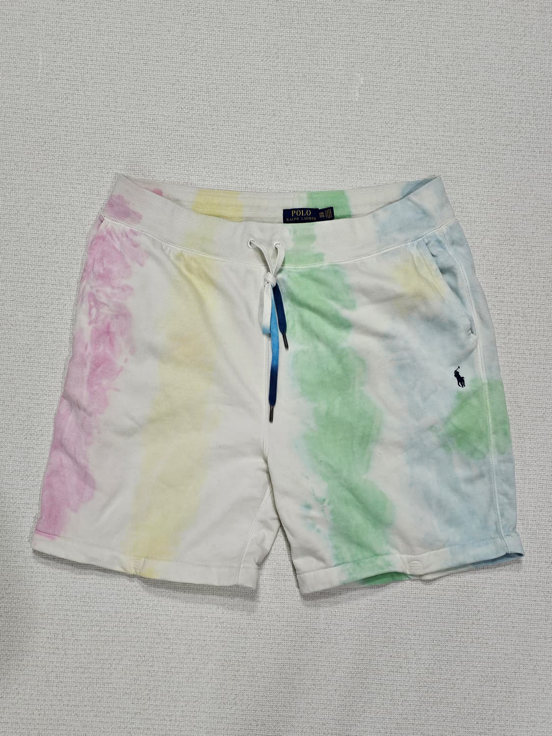 [XXL] 폴로 랄프로렌 블루 타이-다이 스웨트 하프 팬츠 상품이미지1