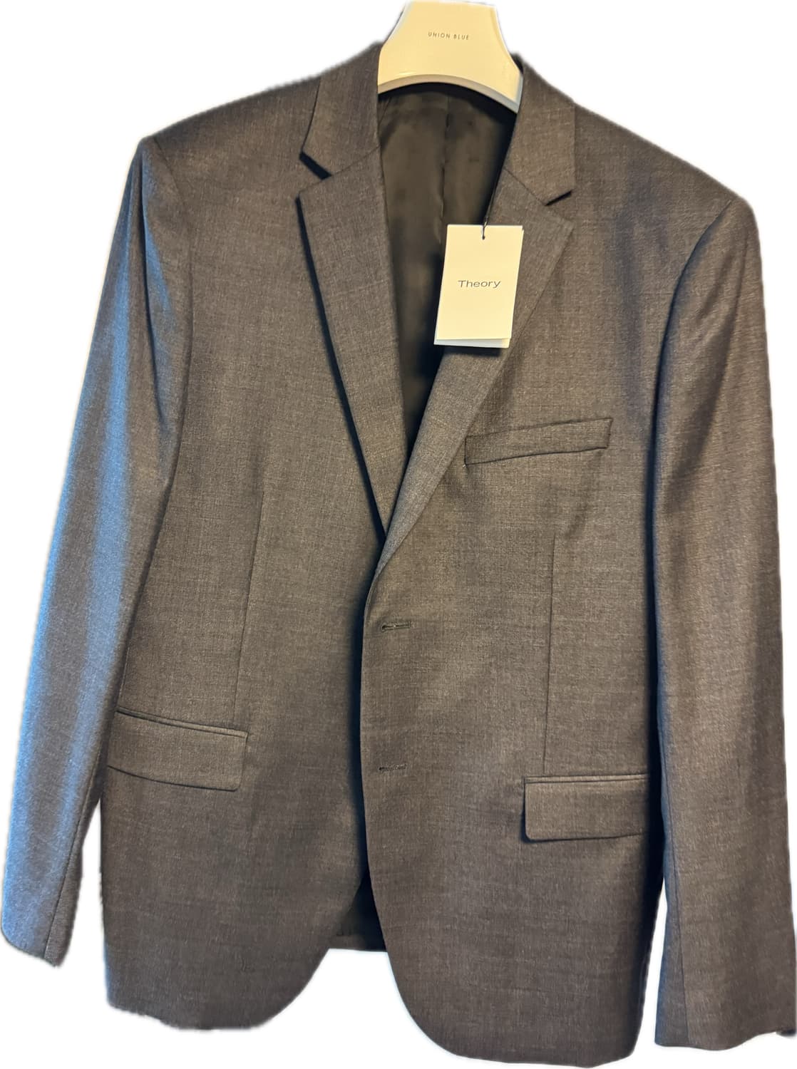 띠어리 뉴테일러 정장 셋업 차콜 그레이 택달린 새제품 42S, 33사이즈 상품이미지2