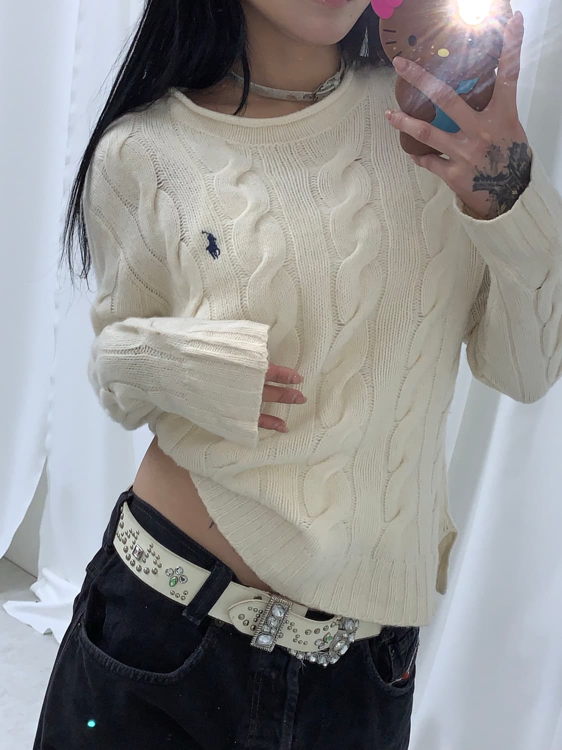 Ralph Lauren Ivory Knit Sweater 상품이미지1
