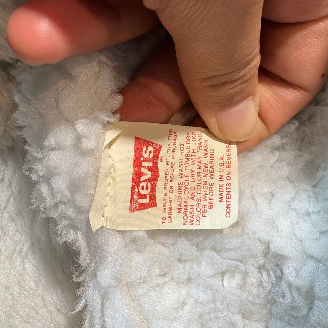 [M] LEVI's 리바이스 USA 빈티지 데님 쉐르파 자켓 상품이미지7