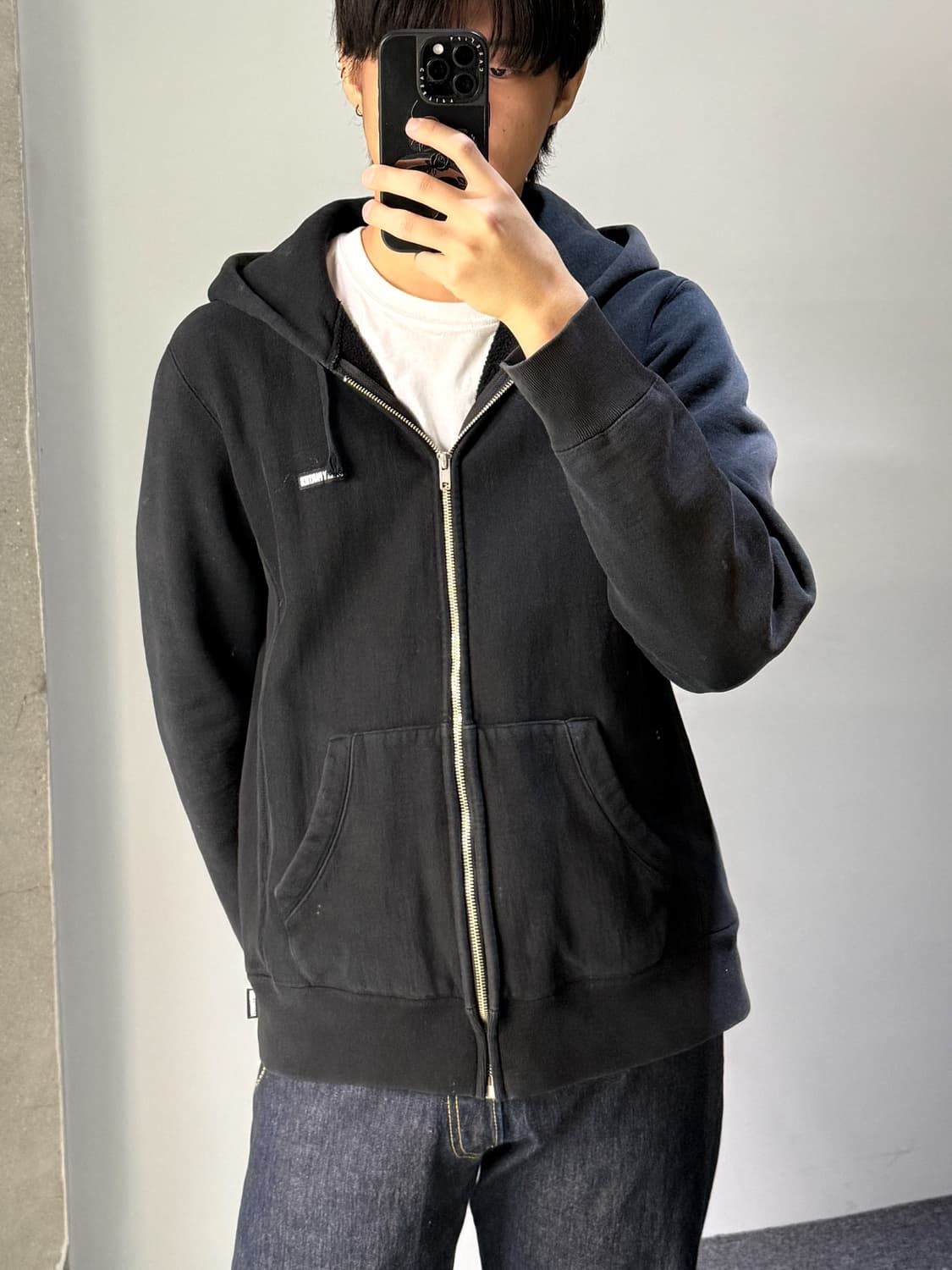 와코마리아 페이드 헤비웨이트 후드집업 상품이미지2