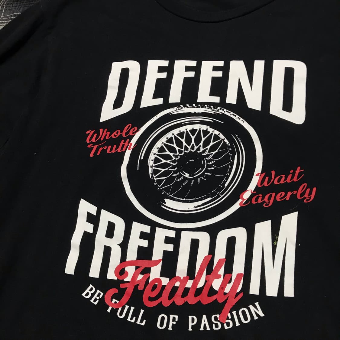 재팬 빈티지 defend freedom 나염 롱슬리브 블랙 상품이미지2