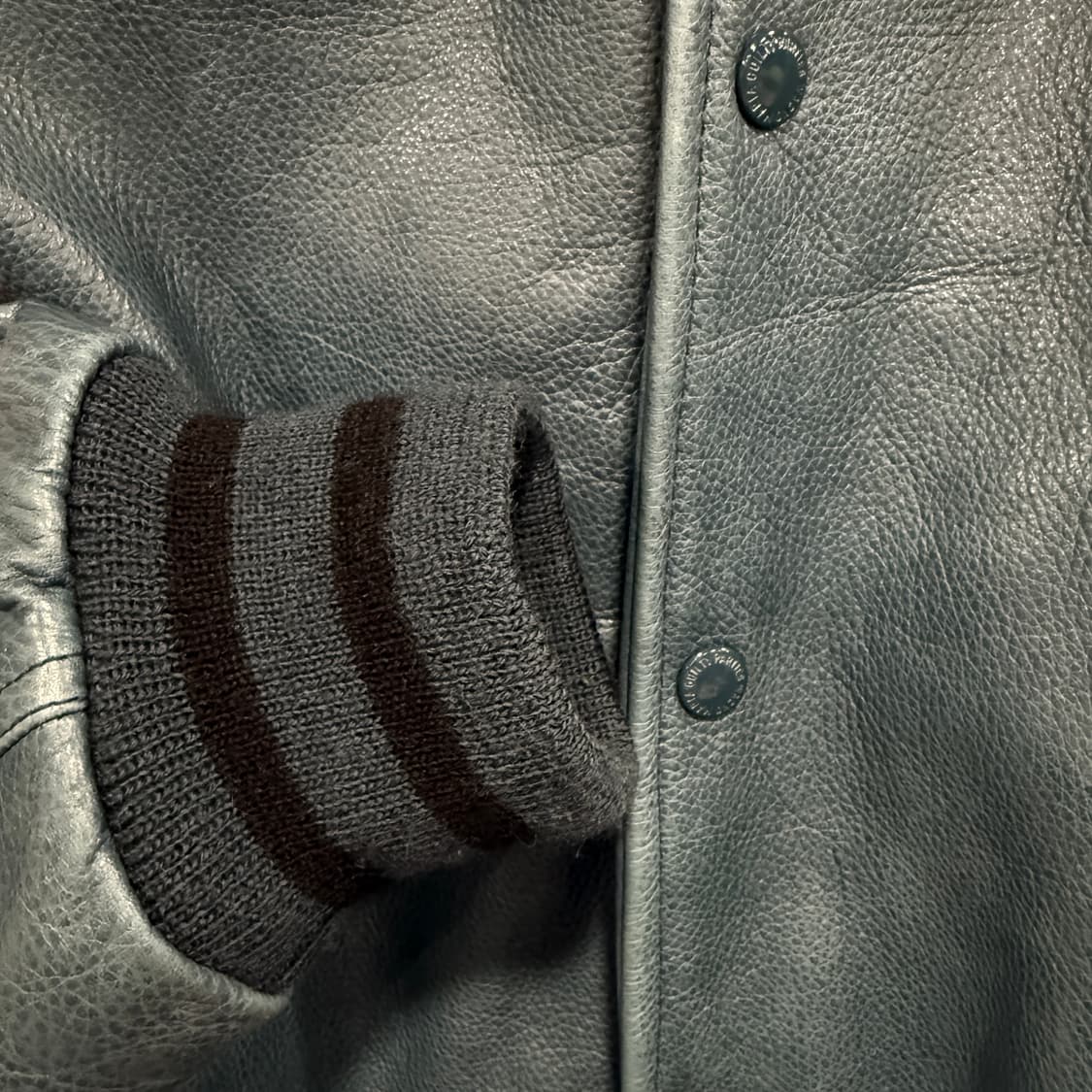 와코마리아 바시티 레더 자켓  상품이미지5