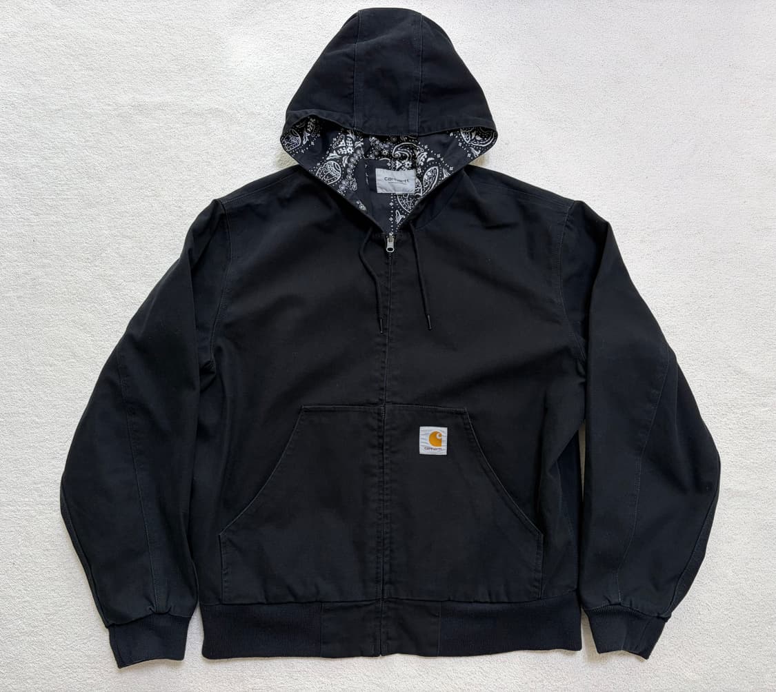 [S] 칼하트 윕(WIP) 리버서블 반다나 액티브 자켓 (블랙) 상품이미지1