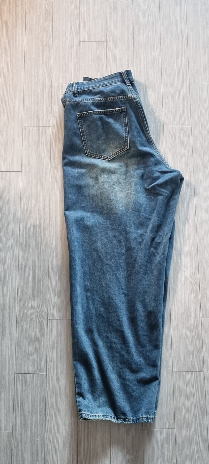 1993스튜디오 빈티지 와이드 벌룬 데님 팬츠_블루 상품이미지4