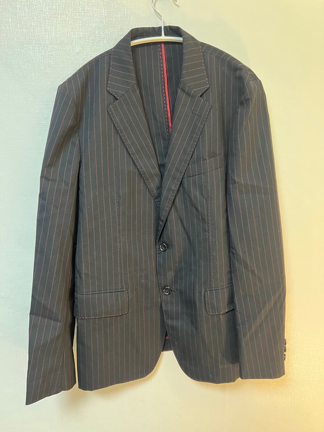 꼼데가르송 옴므 레드 스티치 자켓  상품이미지1