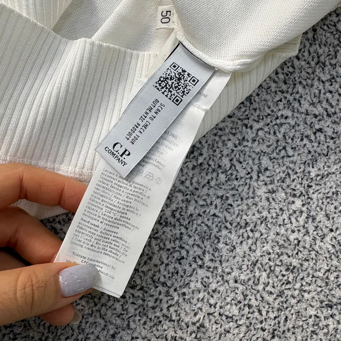 50 씨피컴퍼니 정품 라운드 니트 0310J 상품이미지5
