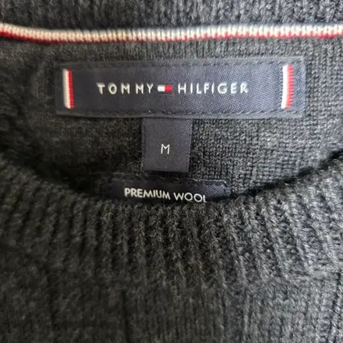 타미힐피거 여성 프리미엄 울 니트 차콜그레이 M 상품이미지3
