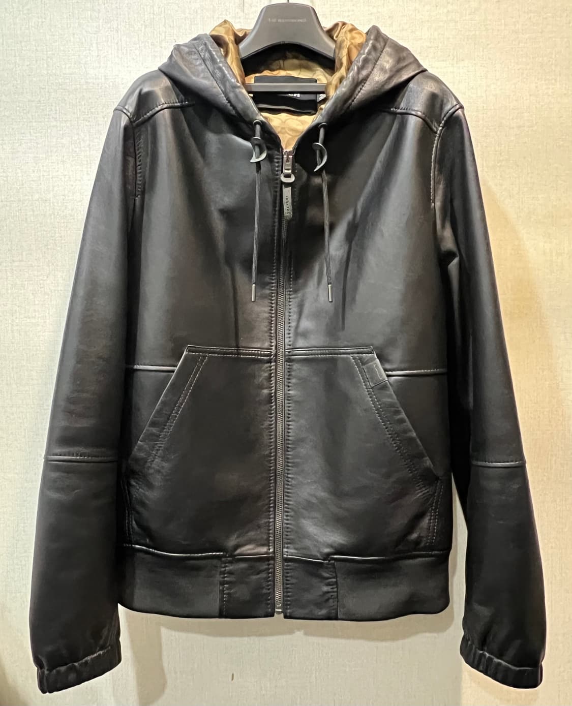 COACH 레더 트레이너 후드 자켓 상품이미지2