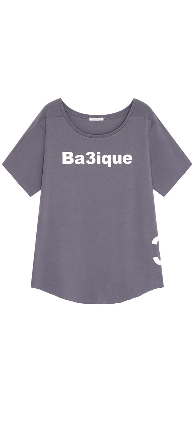 샵페어리 loose logo t-shirt 루즈 로고 티셔츠 딥그레이 상품이미지1