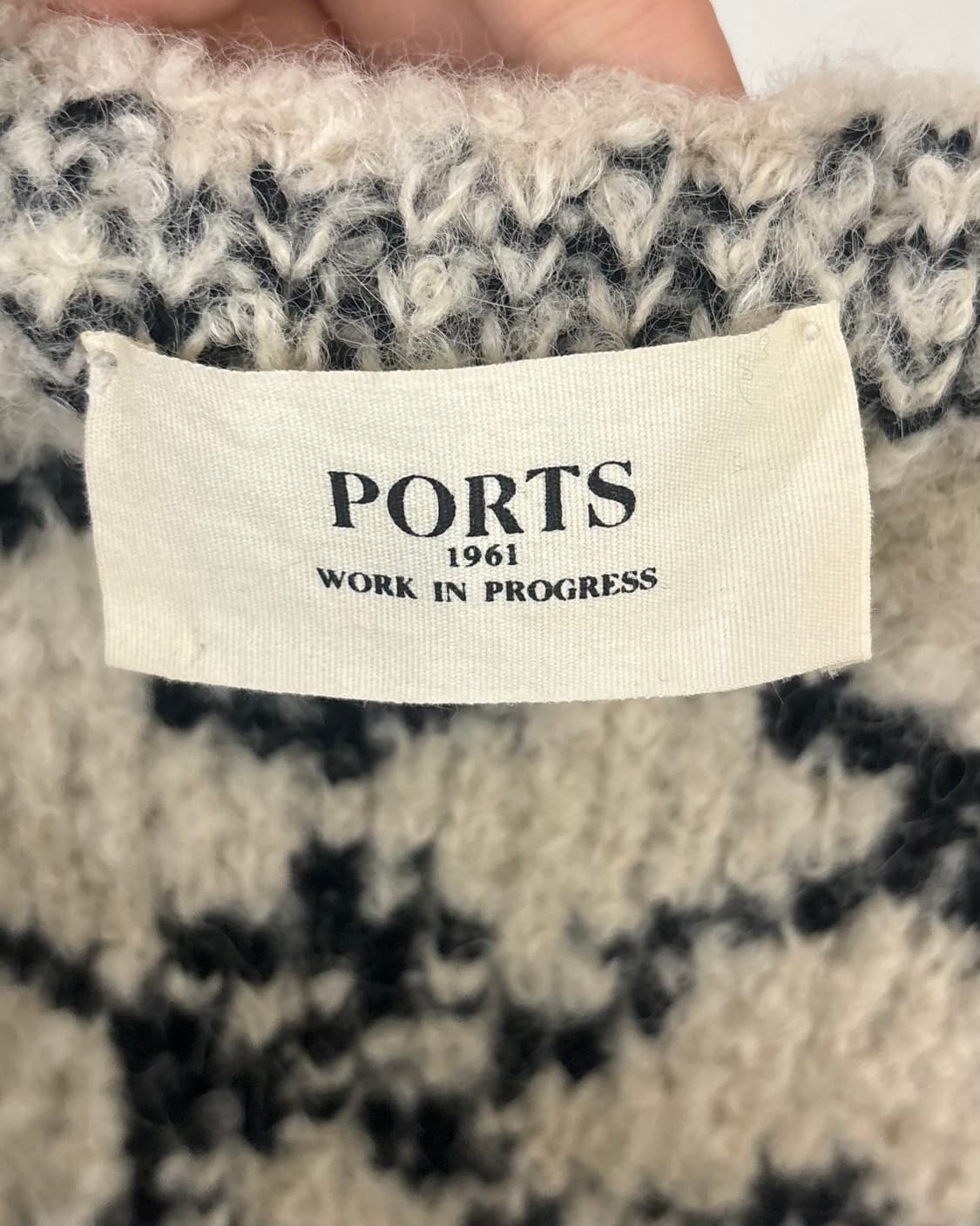 포츠 1961 베이지 하이넥 니트 풀오버 상품이미지7