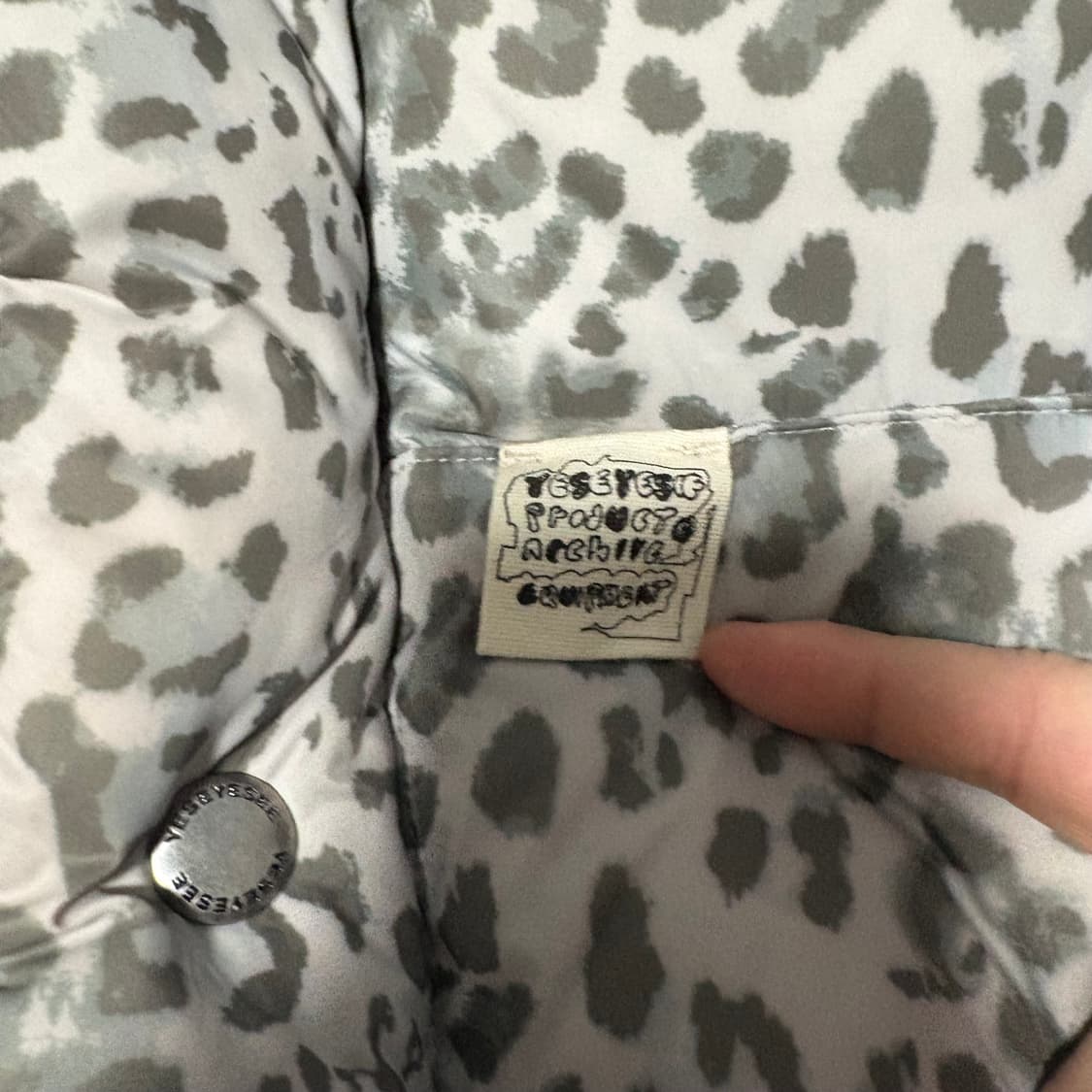 예스아이씨 레오파드 호피 다운 점퍼 패딩 M 상품이미지2