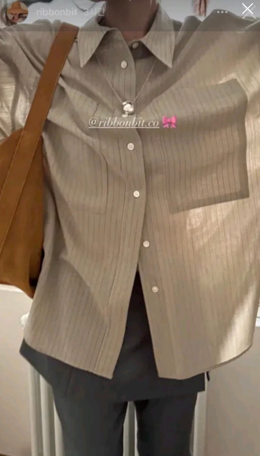 리본빛 마지 울 셔츠  상품이미지3