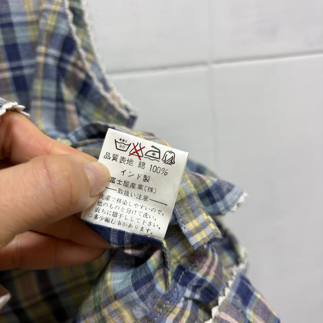 TRONADE 코튼 체크 모리걸 슬리브리스 JPN 상품이미지4