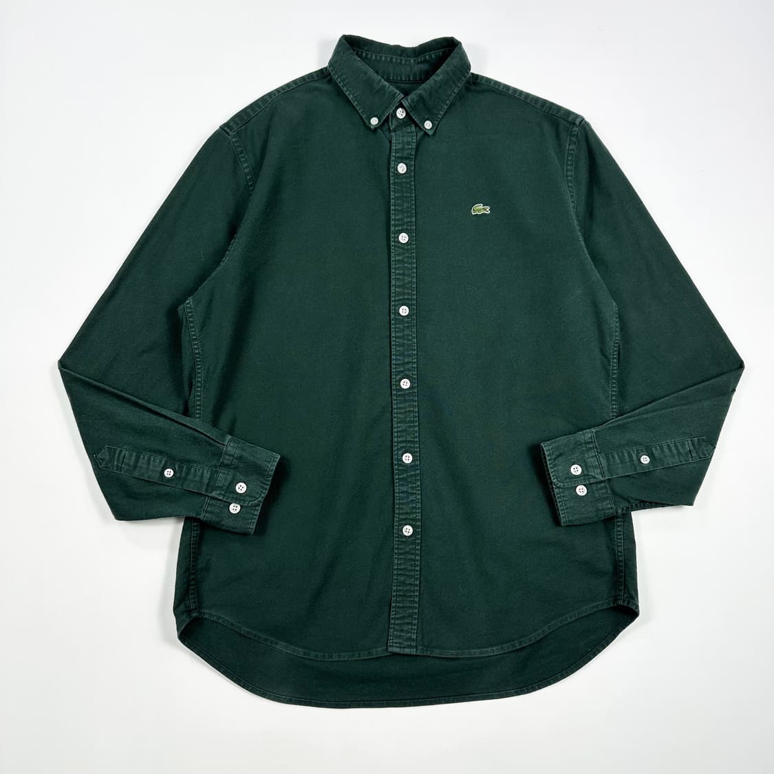 라코스테 크록 레귤러 핏 카키 셔츠 (L) 상품이미지2