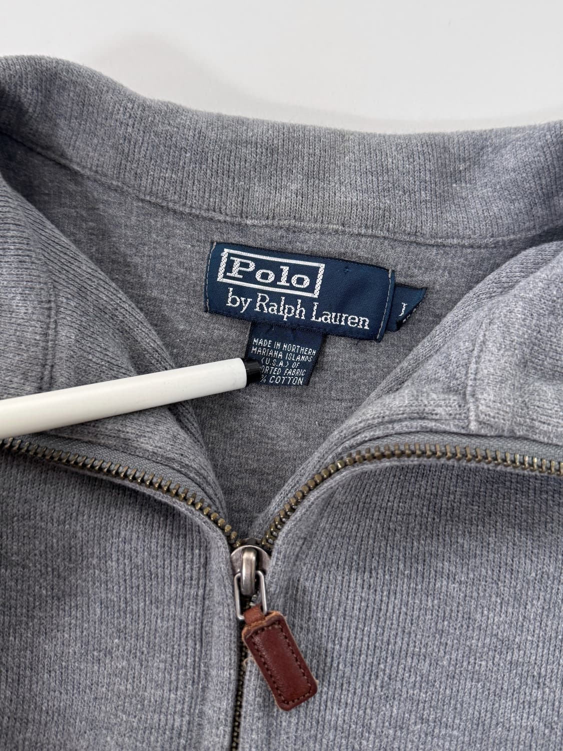 폴로 랄프로렌 루즈핏 그레이 하프집 니트 상품이미지6