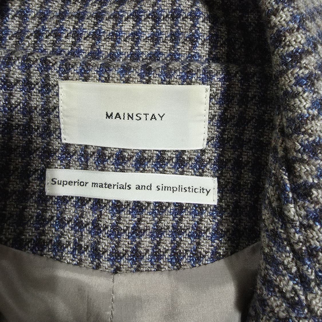 (F)여성 메인스테이 체크 벨티드 자켓 봄가을 상품이미지4