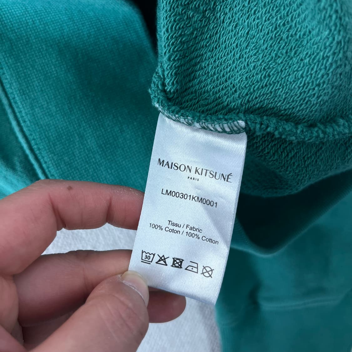 95 메종키츠네 폭스헤드 그린 맨투맨 상품이미지4