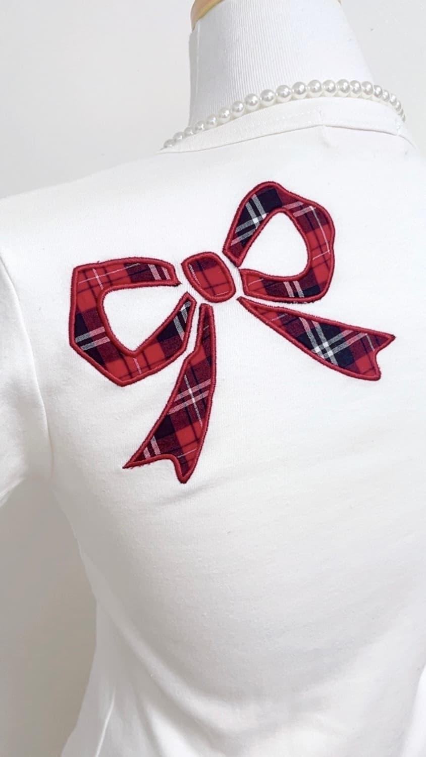 Tralala 트랄라라 캐캐체 반팔 딱붙탑 갸루 오네갸루 조지후쿠 상품이미지4