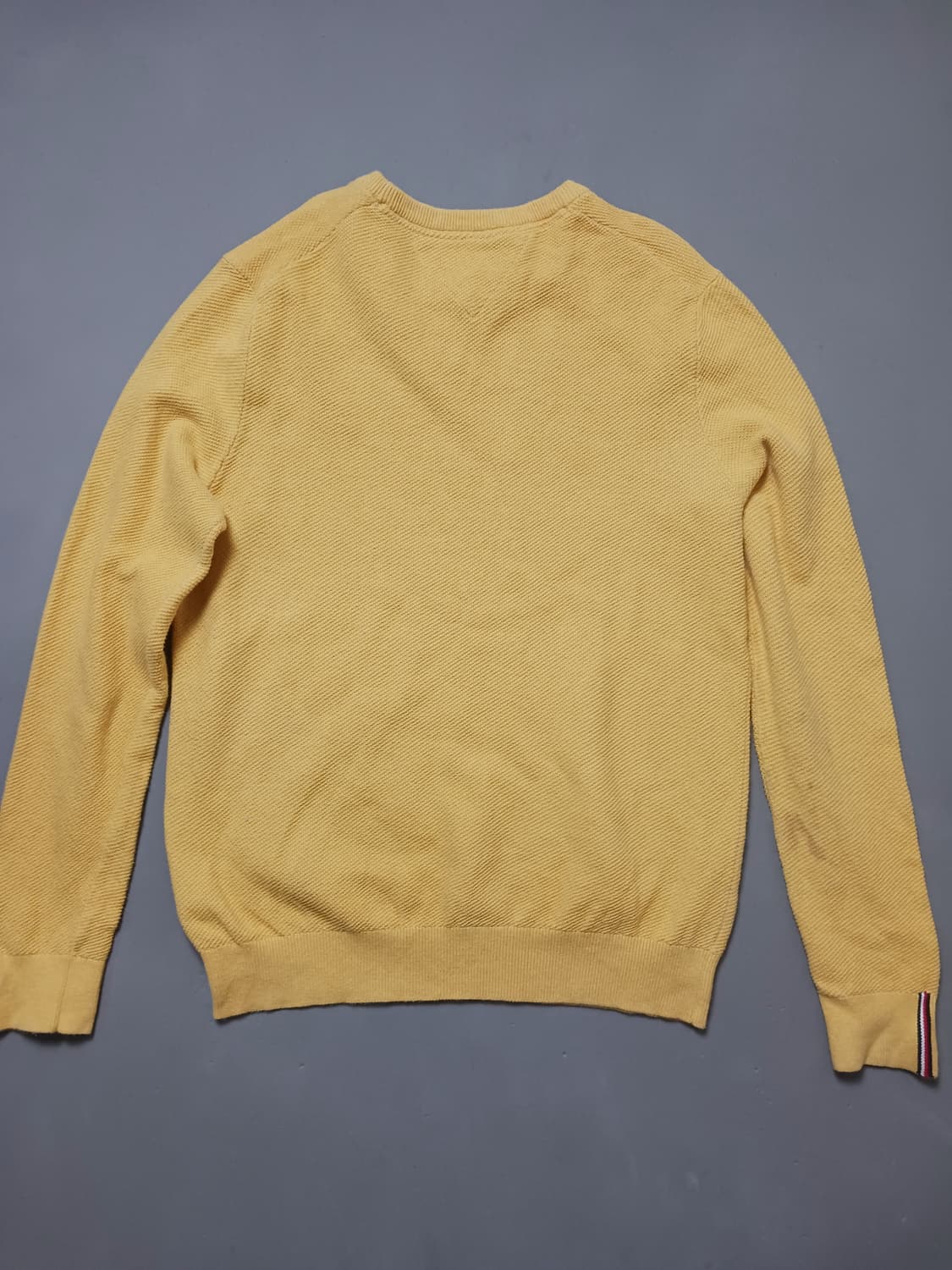[L] 타미힐피거 와플 머스타드 라운드넥 니트 상품이미지7