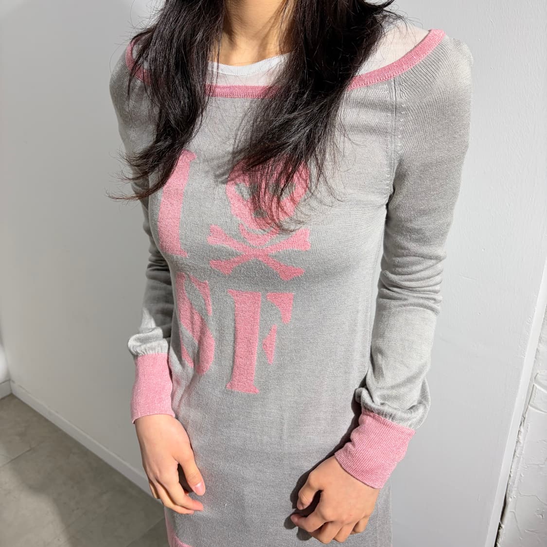 SWORDFISH 해골 스컬 반팔 원피스 상품이미지3