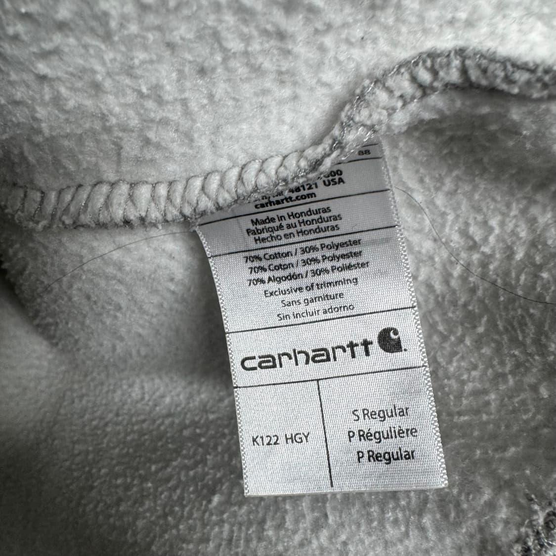칼하트 로고 후드집업 상품이미지4