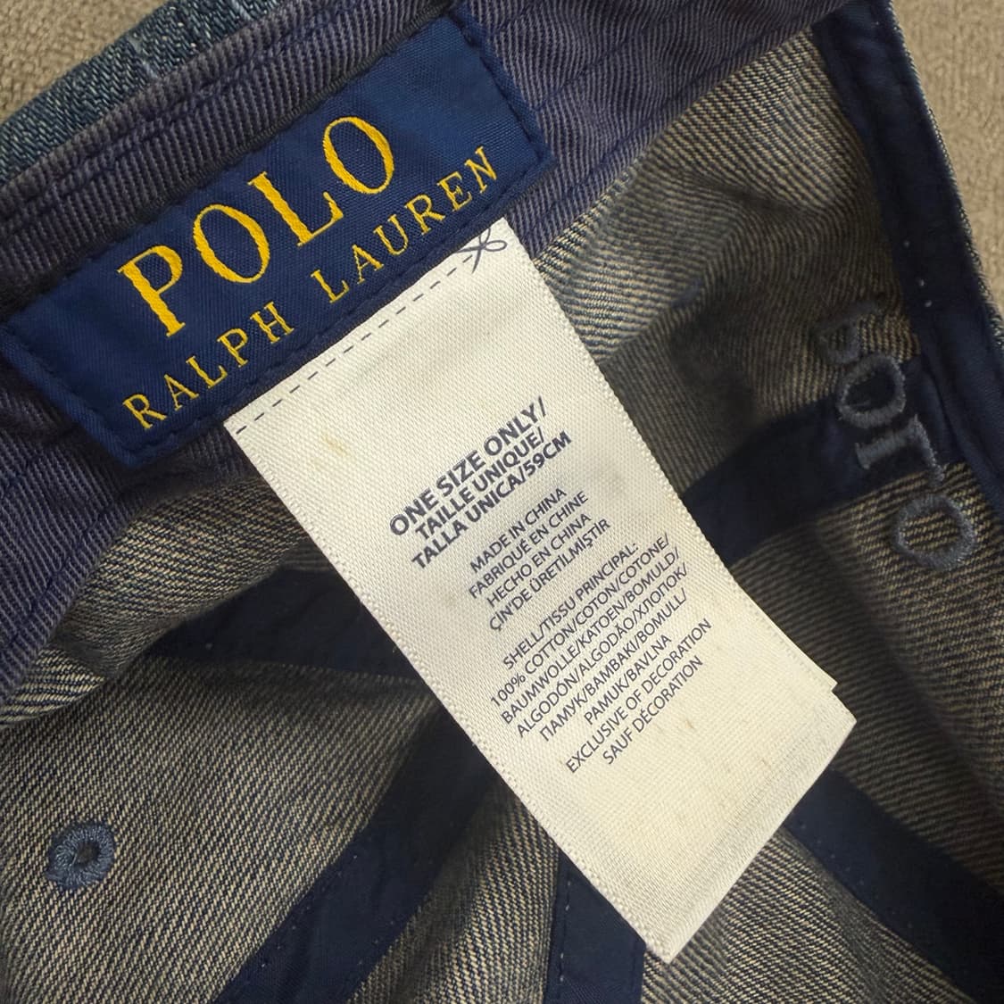 polo 랄프로렌 폴로 데님 볼캡  상품이미지3