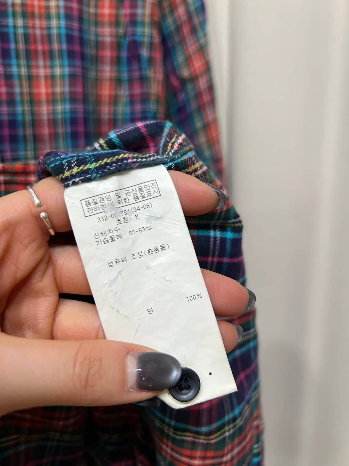 빈티지 플란넬 체크셔츠   상품이미지6