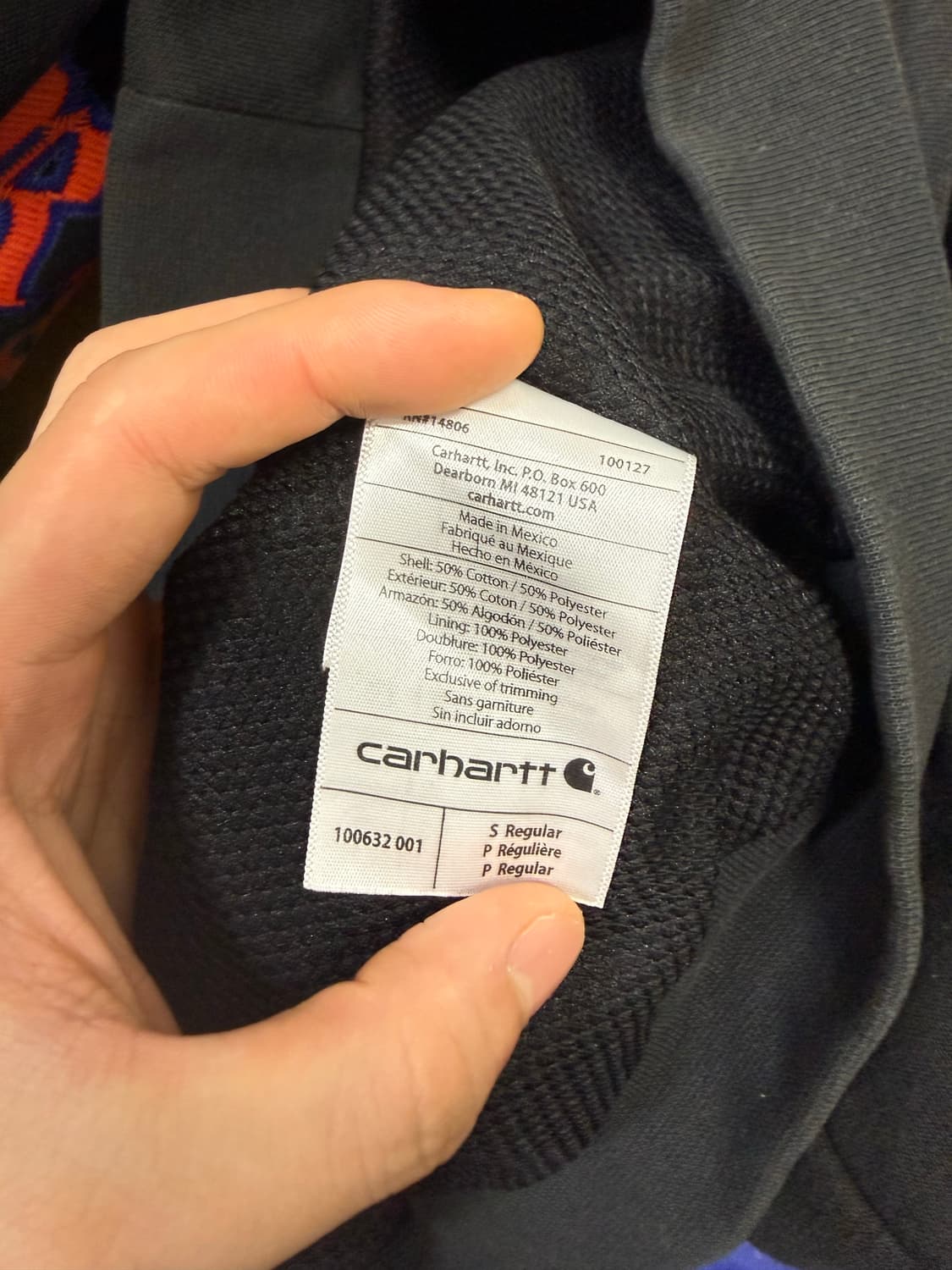 칼하트 후드집업 S  상품이미지2