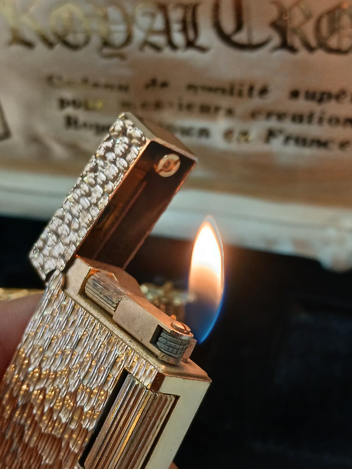 빈티지 프랑스 로얄크라운 가스라이터 셋트 상품이미지5