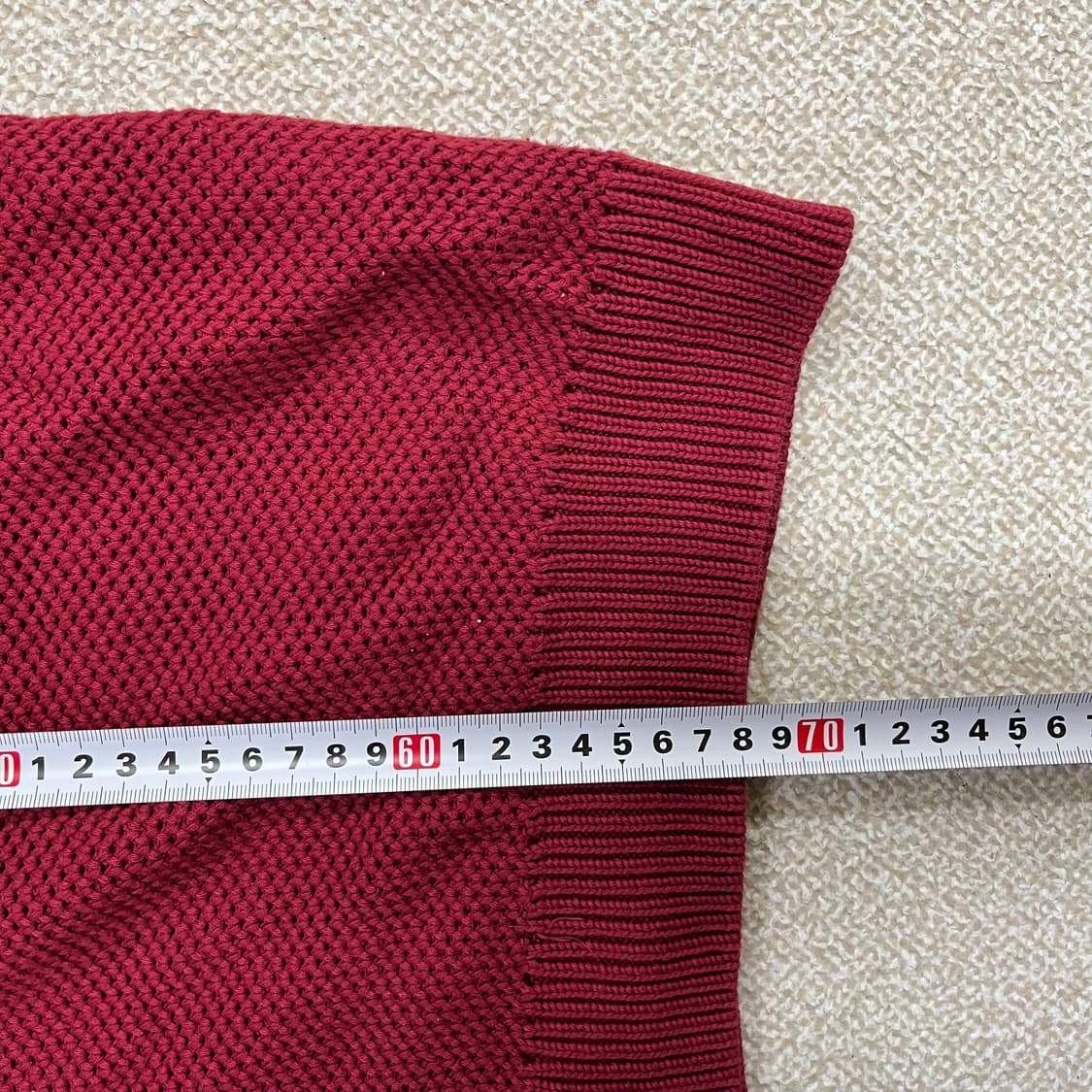 [4] 라코스테 버건디 와플 코튼 니트 스웨터 0108M1 상품이미지5