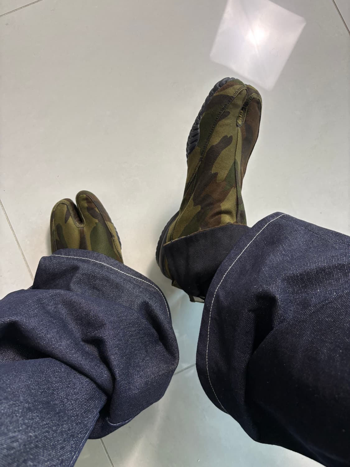 TABI-JI cotton shoes camo 타비 코튼 슈즈 상품이미지1